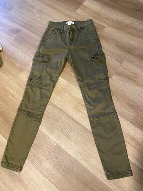 H&M Olive Green Skinny Cargo Jeans